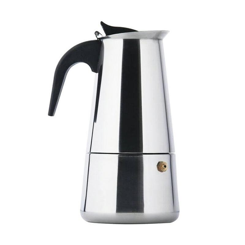 [COD] Alat Mesin Teko Pembuat Kopi Espresso Instant Mokapot Coffee Maker untuk 3 Cup 300ML Stainless Anti Karat