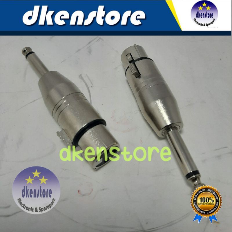 Jek sambung konverter canon xlr female to akai 6.5mm mono STX SMAM