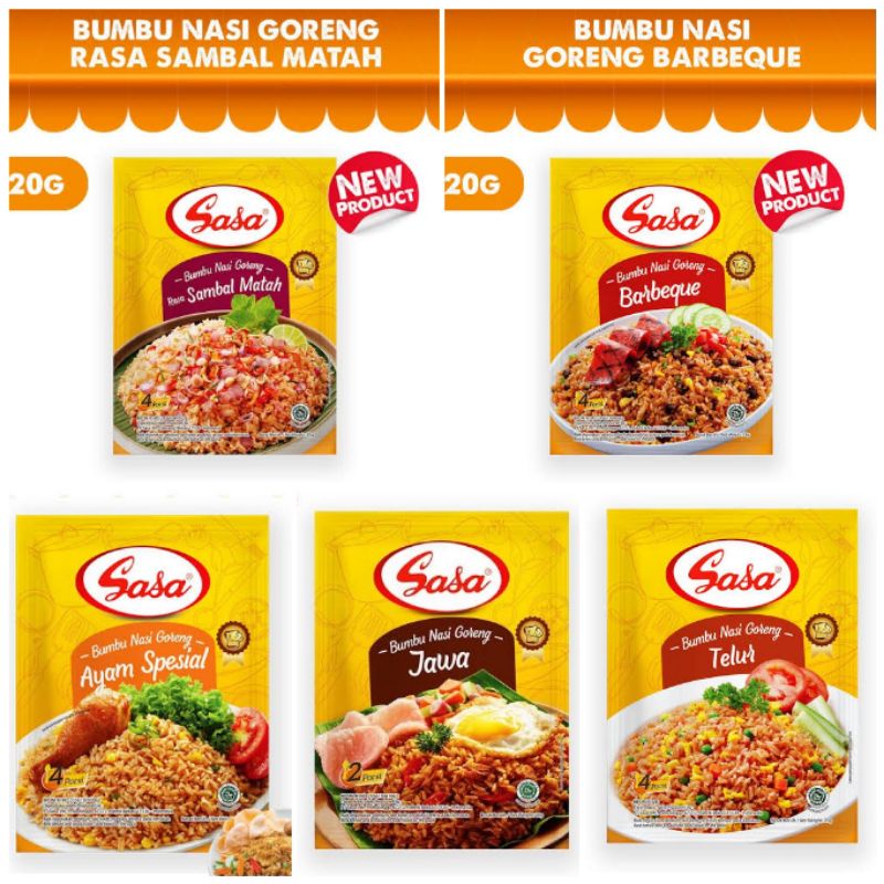 SASA BUMBU NASI GORENG - SASA BUMBU NASI GORENG BBQ - bumbu nasi goreng - sasa nasi goreng - SASA AYAM KUNING