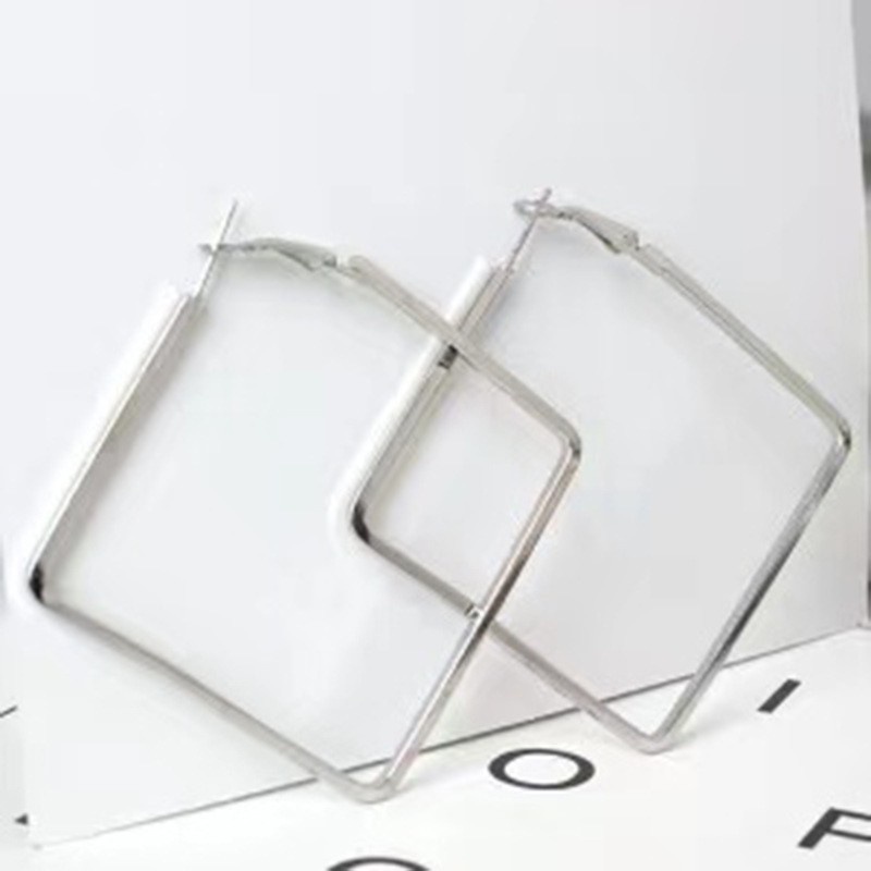 ★ODS★ FA107 Anting Segitiga Earrings Cool Geometric Matel Simple Earring Women Jewelry