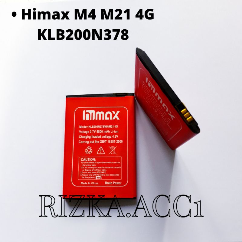 Baterai Batre Hp Himax Polymer M4 M21 4G KLB200N378 Original Battery Hp