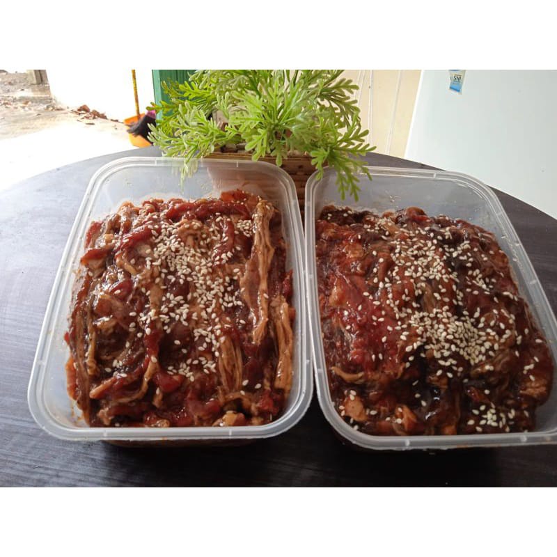 

DAGING SLICE / SHORTPLAT MARINASI BARBERQUE PEDAS