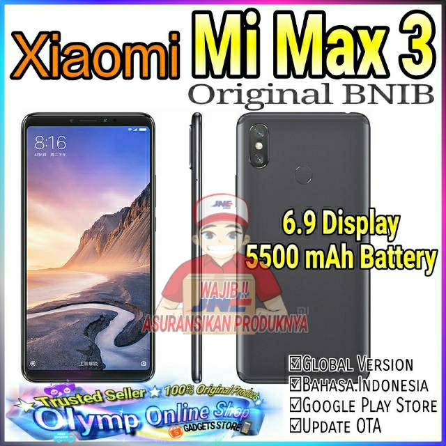 Xiaomi Mi Max 3 - 6GB/128GB Original New BNIB