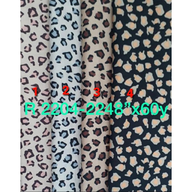 Kain katun jepang motif tutul macan/bahan katun jepang meteran