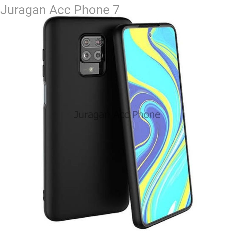 Soft Case Blackmatte Xiaomi Redmi Note 9 Pro Casing Silikon  Black Matte Hitam Redmi Note 9 Pro Orig