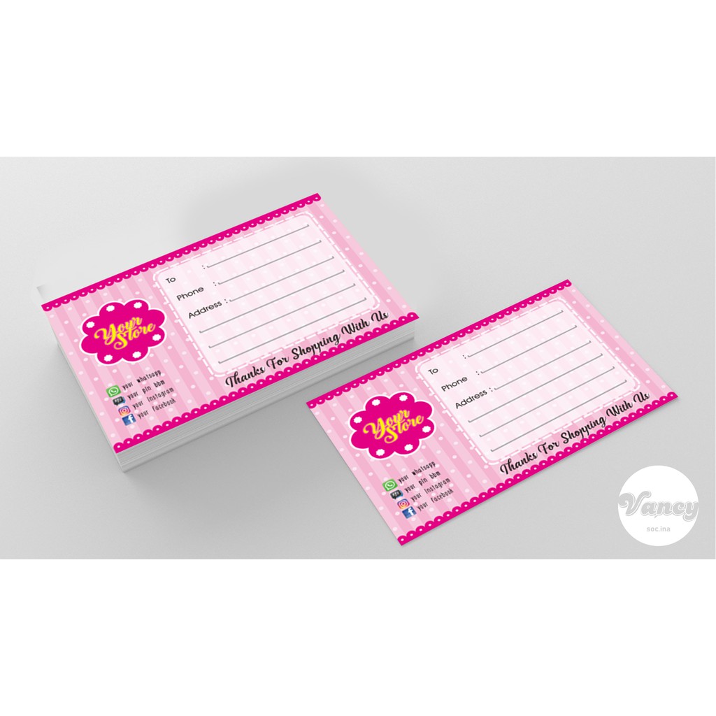 

Stiker Label pengiriman Olshop / Shipping card