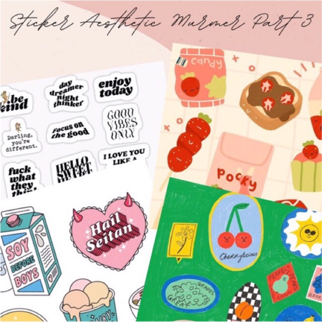 

STICKER AESTHETIC MURMER PART 3