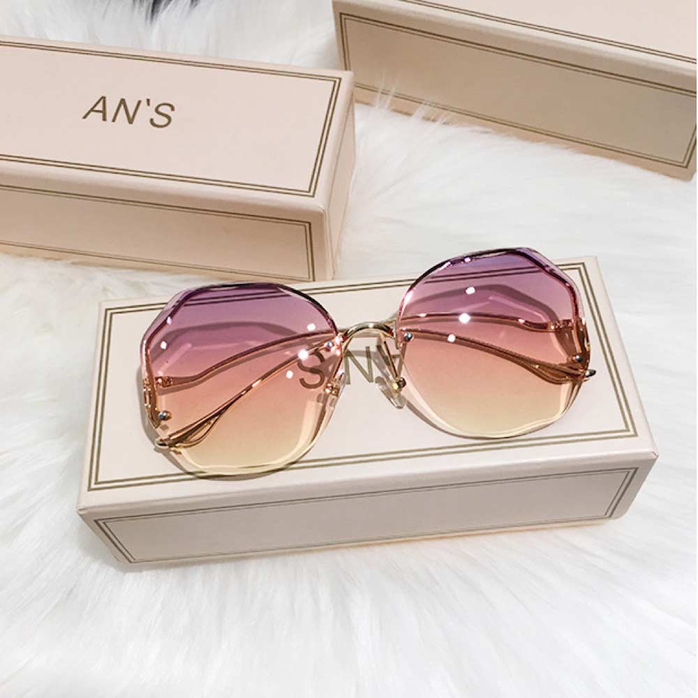 Kacamata UV400 [ Grey Pink ] Anti Radiasi - Sunglasses Wanita Korea - HM8101