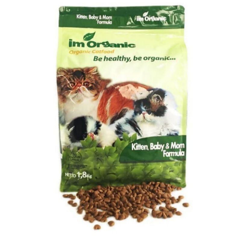 Im Organik Kitten Baby &amp; mom Repack 1kg Makanan Kucing im organic Baby Kitten Dry food