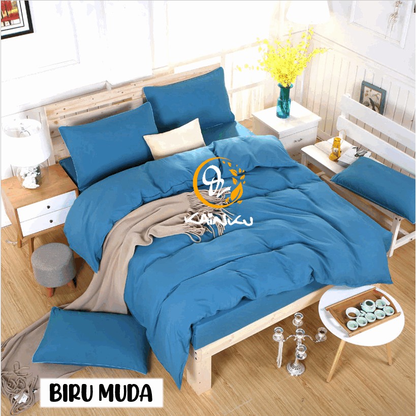 SPREI FULL KATUN Kualitas No 1 Shopee POLOS HOMEMADE UKURAN 180 160 140 120 100 90 200