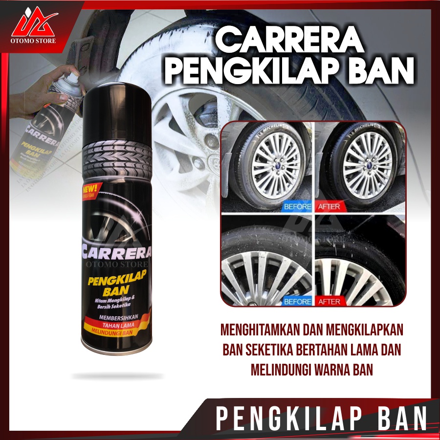 CRR PENGKILAP BAN Semir Ban Pengkilap Ban Motor Mobil Carrera Foam Germany Formula 400Ml