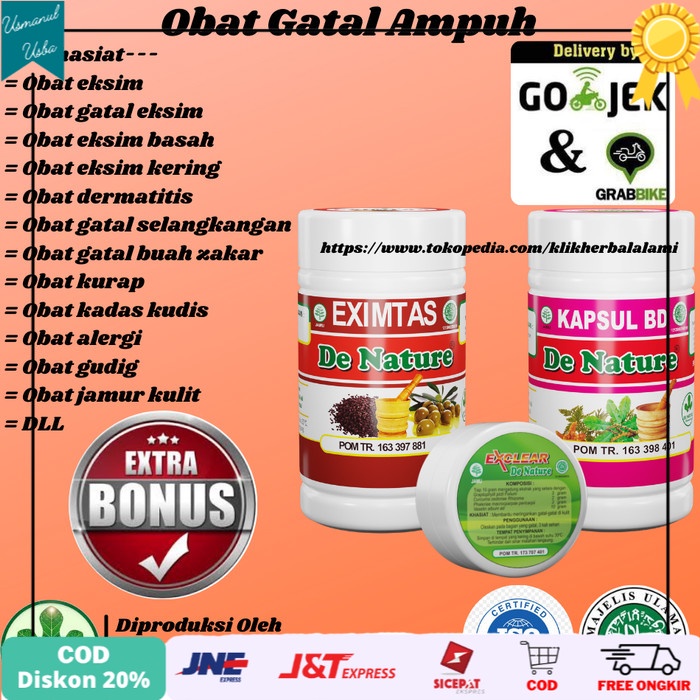 

❤COD❤ Obat gatal eksim/kering/basah/Kurap/Kudis de nature ampuh