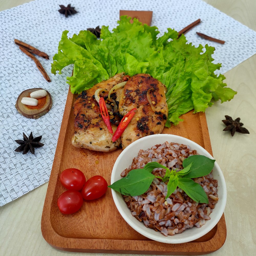 M Serving Board / Tatakan Kayu / Rectangle Tray With Handle