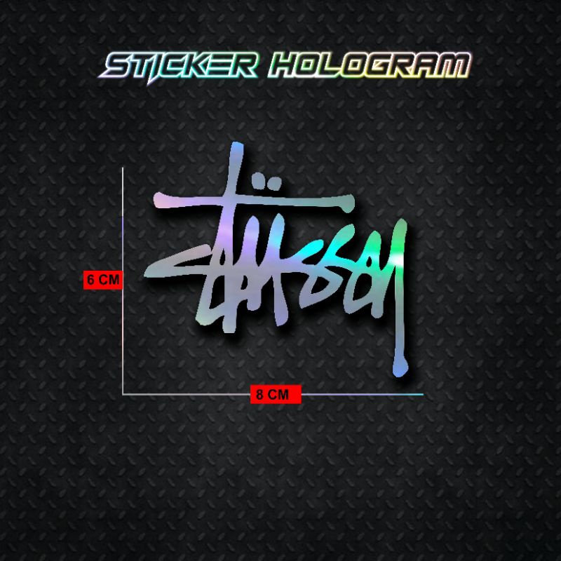 Stiker Cutting Hologram PSKNMTC RX KING JET DARAT SPEEDHUNTERS STUSSY Stiker Helm Stiker Motor-STUSSY