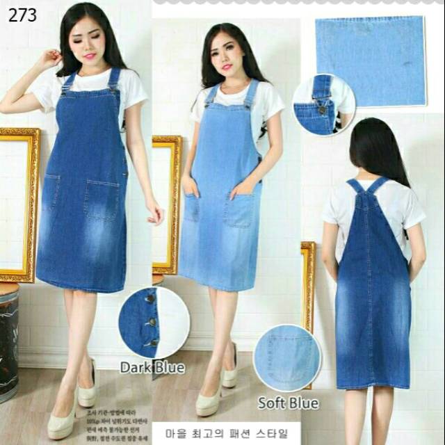 OVERALL JEANS PREMIUM, ROK TALI JEANS,TERUSAN MINI JEANS