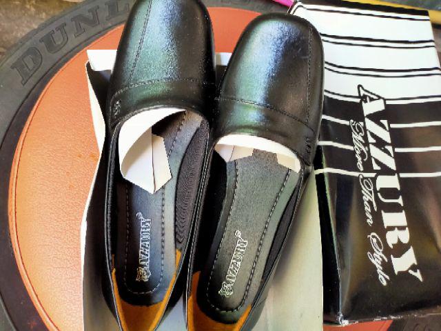 Sepatu Fantofel Wanita Kulit Lt29 Lm Hitam