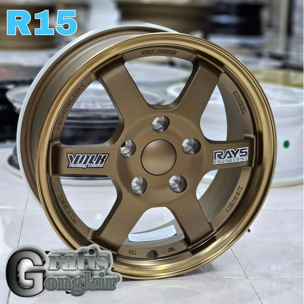 velg mobil ring 15 Flow Forged TE37 pcd 5x114,3 velg r15 racing ertiga.grandmax.innova.luxio dll