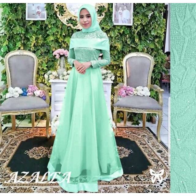 ELDE 5 - SALE New Azalea jaquard maxi pesta atas bahan jaquard.embosh mewah bawah maxmara dilapis tile