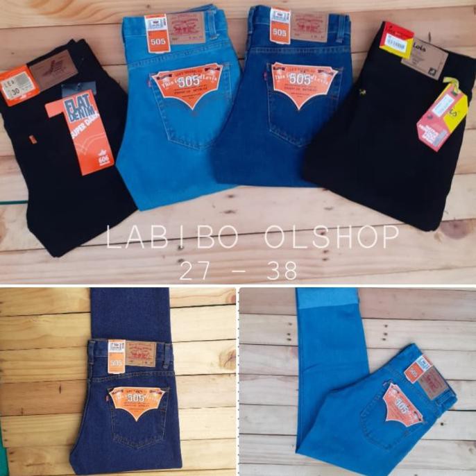 Celana jeans pria Levis/ Lea/ Lois model regular standar