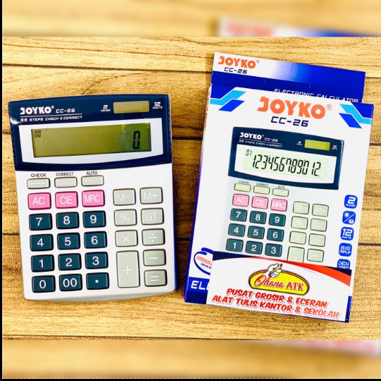 

Calculator / Kalkulator Joyko CC-26 / 12 Digits / Check Correction
