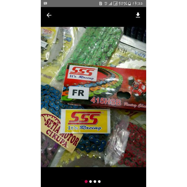 TOPPP gir set sss 415 rantai sss warna buat vixion r15 mx king
