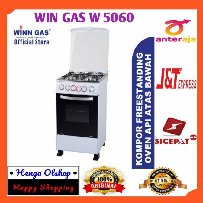 Winn Gas W5060 Kompor Standing 4 Stove - Api Atas Bawah W-5060 W 5060 Okyqpb6Gs2