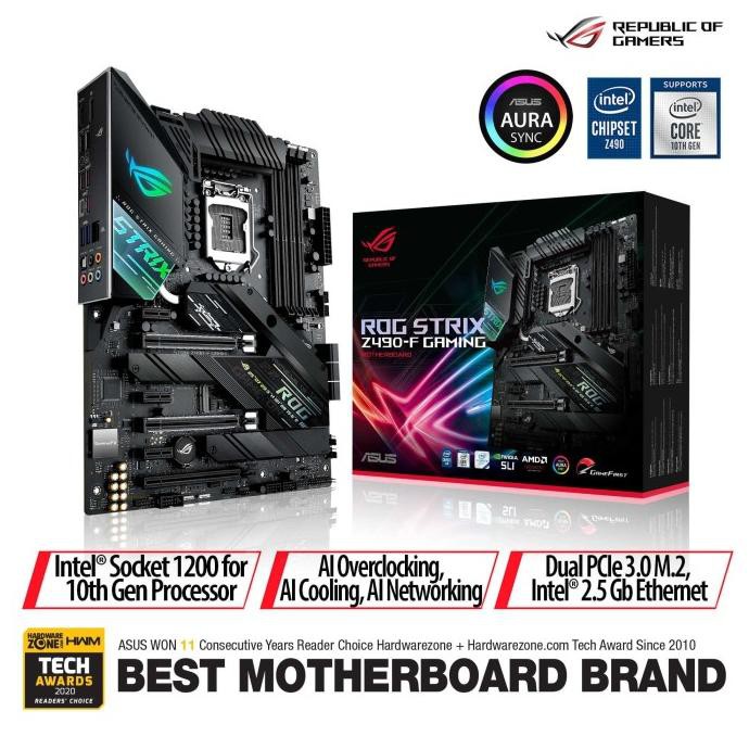 Diskon Asus Mainboard Rog Strix Z490-F Gaming