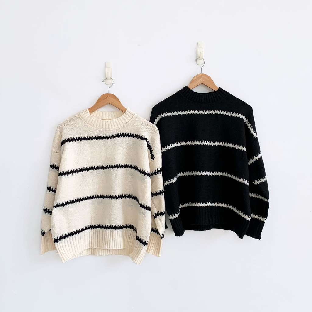 Her Goods Store AB523 Korean Outer/Outerwear/Sweater/Sweater Rajut/Knitwear/Atasan Rajut-2