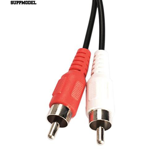 Kabel Adapter Splitter Y 3.5mm 1 / 8 &quot;Stereo Female Ke 2 Male RCA Jack Audio