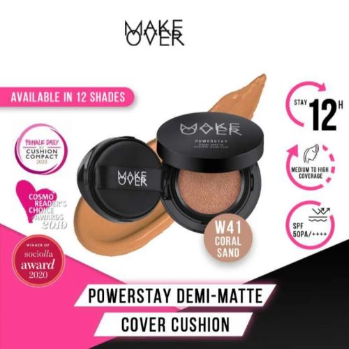 Make Over Powerstay Demi-Matte Cover Cushion W41 Coral Sand 15g