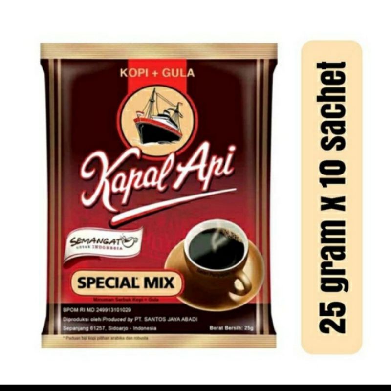 

kopi kapal api special mix 24 gr ×10