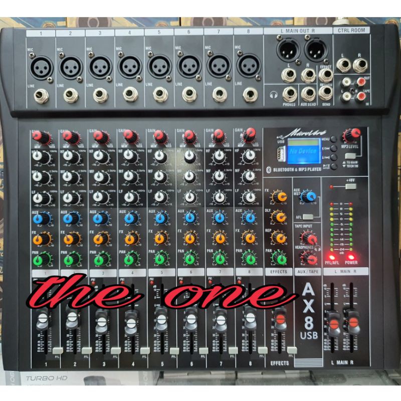 MIXER AUDIO ALESIS 8 CHANNEL AX8N (USB,MP3, BLUETOOTH)