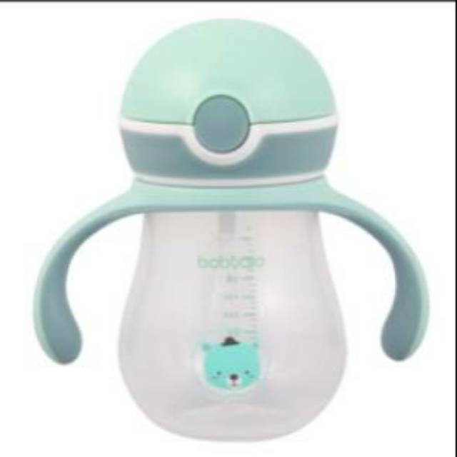 babyqlo sippy cup with straw botol minum sedotan bayi balita