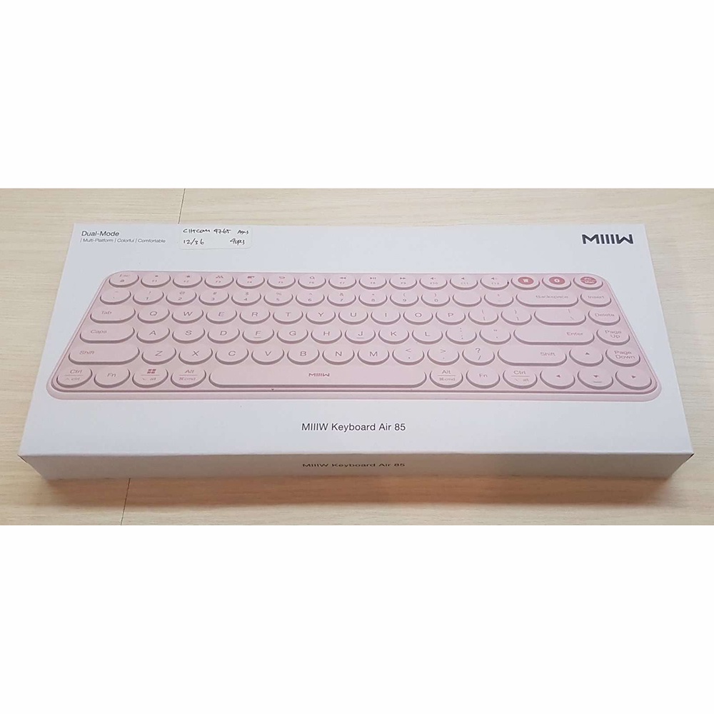 MIIIW Keyboard Air 85 Dual Mode Wireless 2.4GHz &amp; Bluetooth - MWXKT01 - Pink