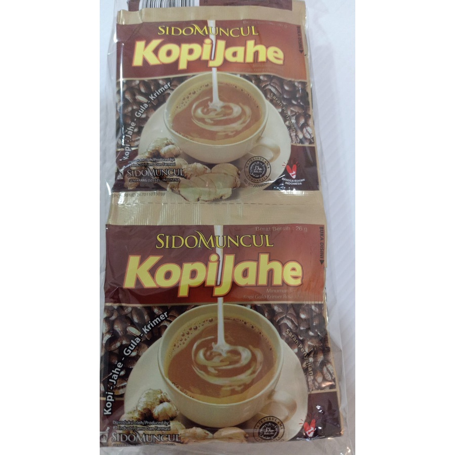 Jual Kopi Jahe Sidomuncul isi 10 Sachet Shopee Indonesia