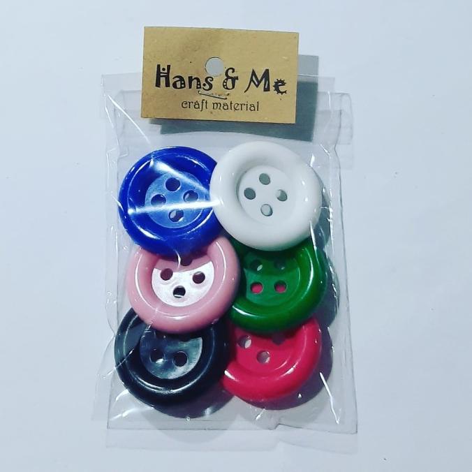 PROMO Kancing Hias Besar Warna Warni AP055