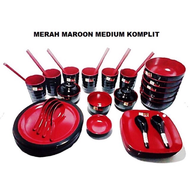

Promo set melamin komplit 39pcs (free packing bubblewrap)