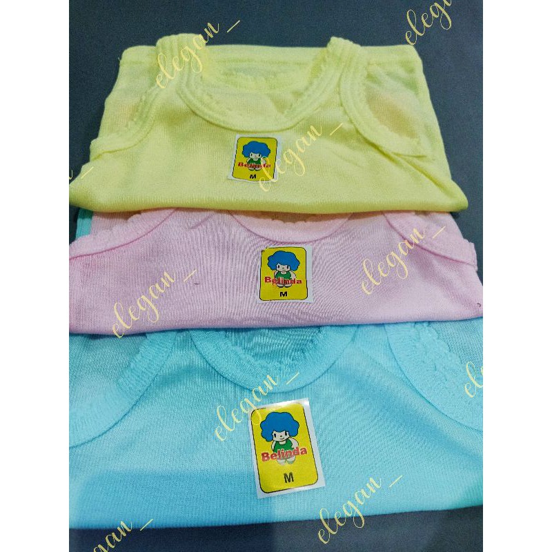 Kaos Dalam Anak Singlet Bayi BELINDA WARNA Kaos Dalem Anak Harian Murah Tebal Nyaman Dipakai