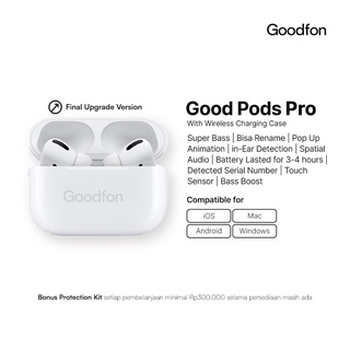 Good Pods Pro Wireless Charging Case Final Upgrade ( SN Detectable) by Goodfon
