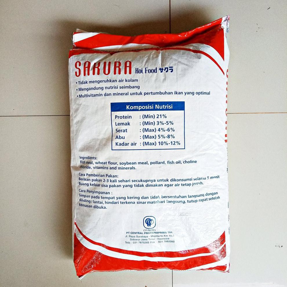Ready Sakura Koi Food Makanan Pelet Ikan Hias Koi 10Kg 10 Kg