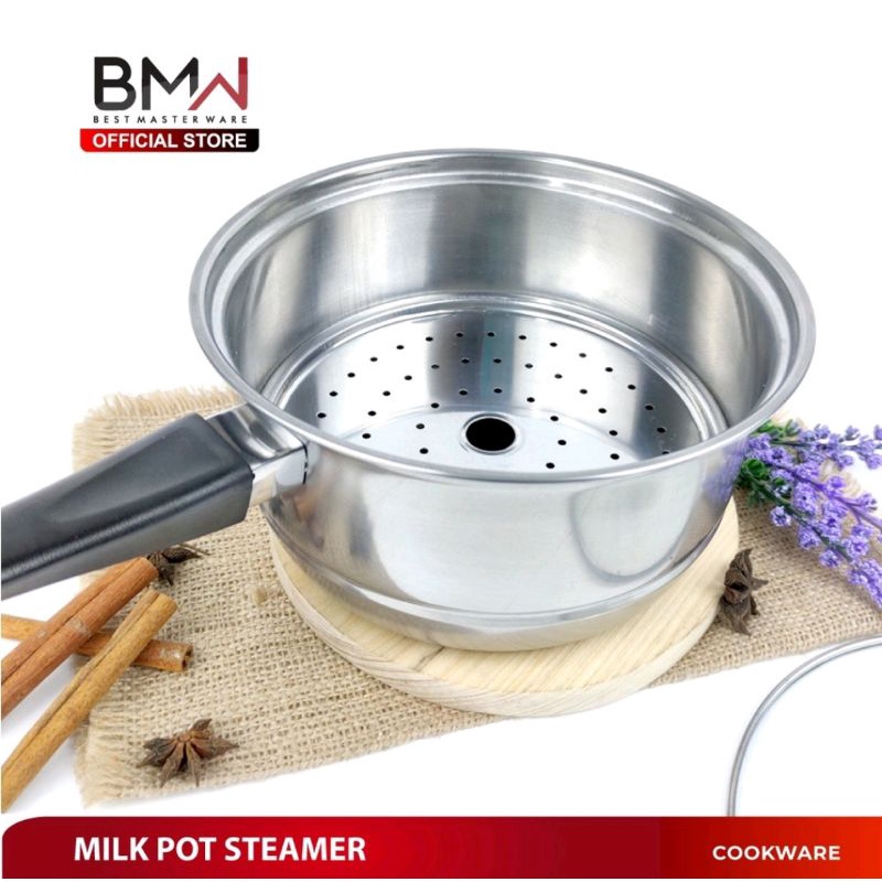 Panci Susu Milkpot Kukus Steamer Stainless Steel