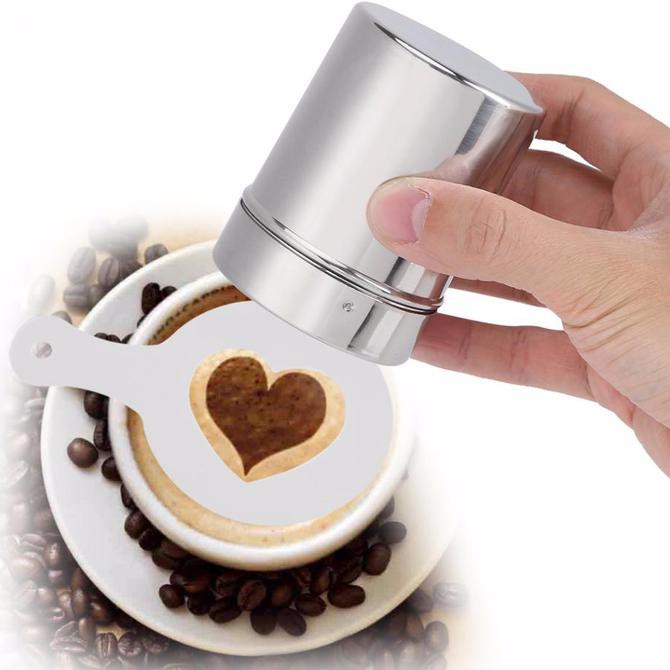 

Buruan Serbu Stainless Steel Coffee Shaker / Cup Untuk Taburan Bubuk Kopi Coklat