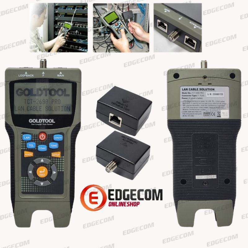 LAN TESTER DIGITAL GOLDTOOL TCT-2690 PRO