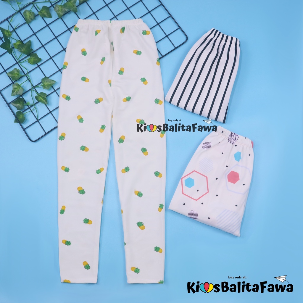 [IMPORT] Legging Nara uk 12-15 Tahun / Leging Motif Ketat Panjang Premium Anak Perempuan Celana Adem