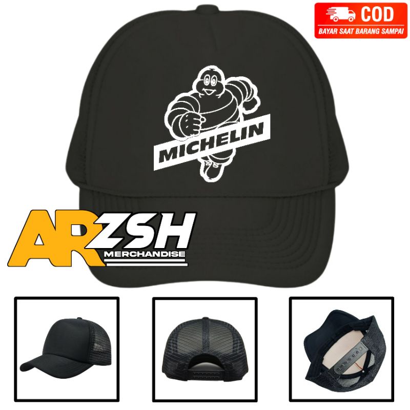 Topi Michelin MotoGP Trucker Jaring - Topi Jaring MotoGP Michelin Dewasa