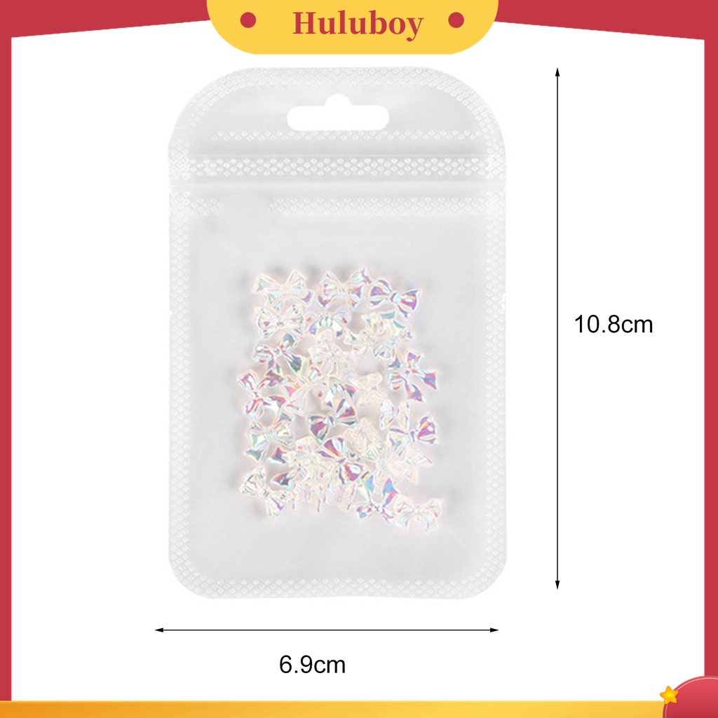 Huluboy Huluboy♡ 30pcs / Pak Pita Berlian Imitasi Bahan Resin Untuk Dekorasi Nail Art