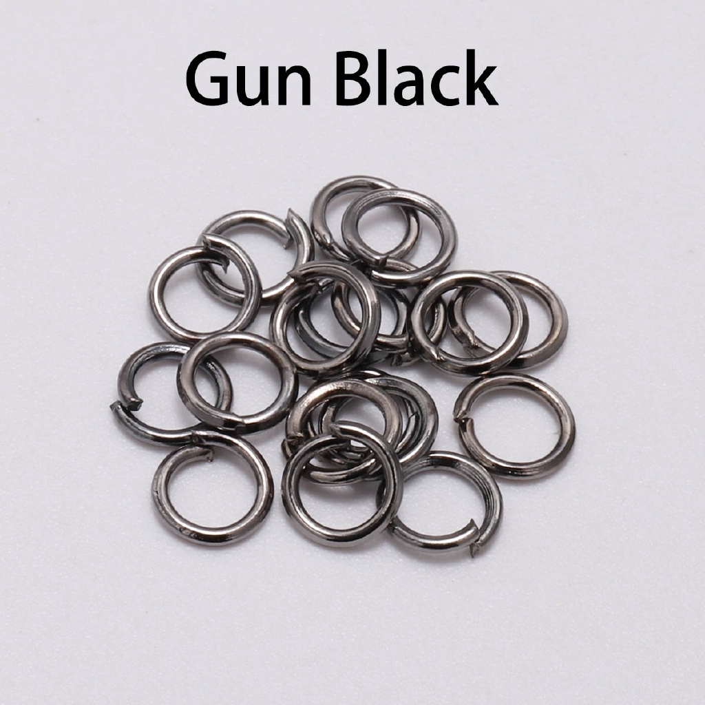 200pcs/pack 3 4 5 6 7 8 10 12 14 16 18 20 mm OPen Jump Rings Silver/Gold/Bronze Split Rings Connectors For Diy Jewelry