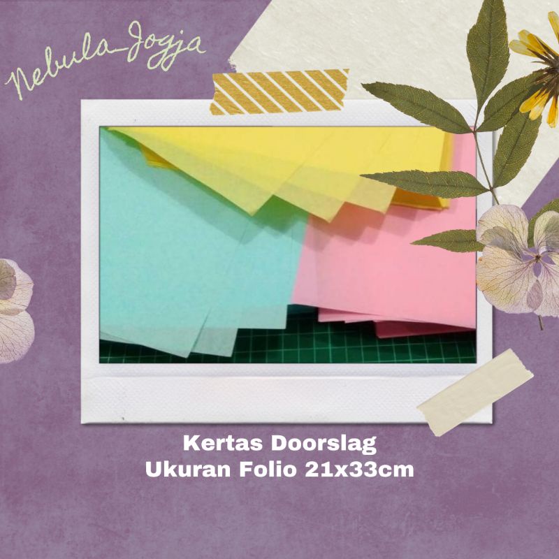 

100 LEMBAR WRAPPING PAPER COLORED DOORSLAG DUSLAK WARNA KERTAS PINK KUNING BIRU YELLOW BLUE FOLIO