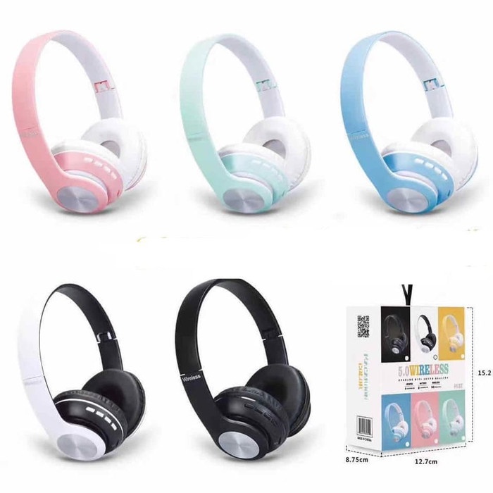 BRY11 / / Headset Bluetooth Bando B39 Macaron Headphone Tws Nirkabel, Headset Lipat Macaron LED Peredam Bising HIFI Stereo