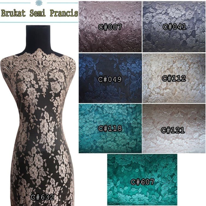 Kain Brukat / Kain Brokat - Prancis French Lace